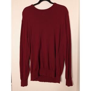 Goodthreads 100% Merino Wool Red Men's Crewneck Pullover L